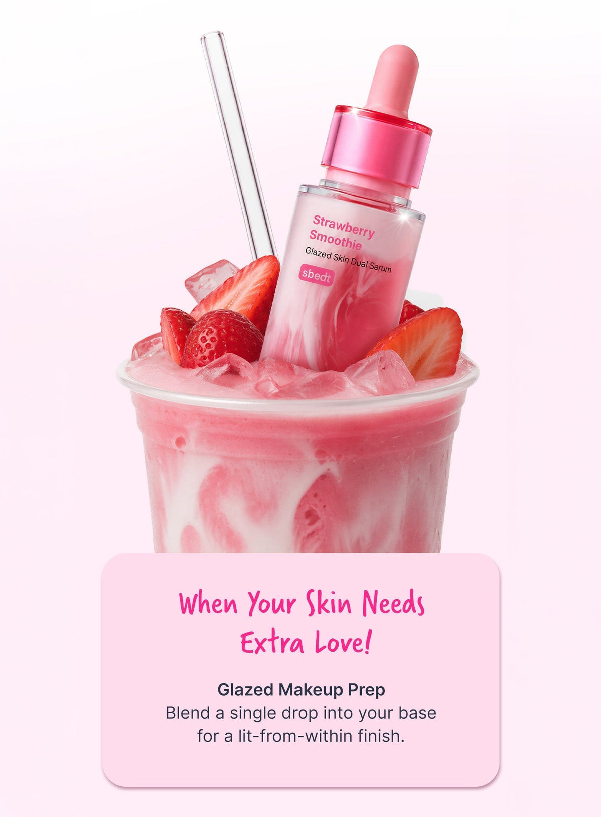 Strawberry Smoothie Glazed Skin Dual Serum (30ml)