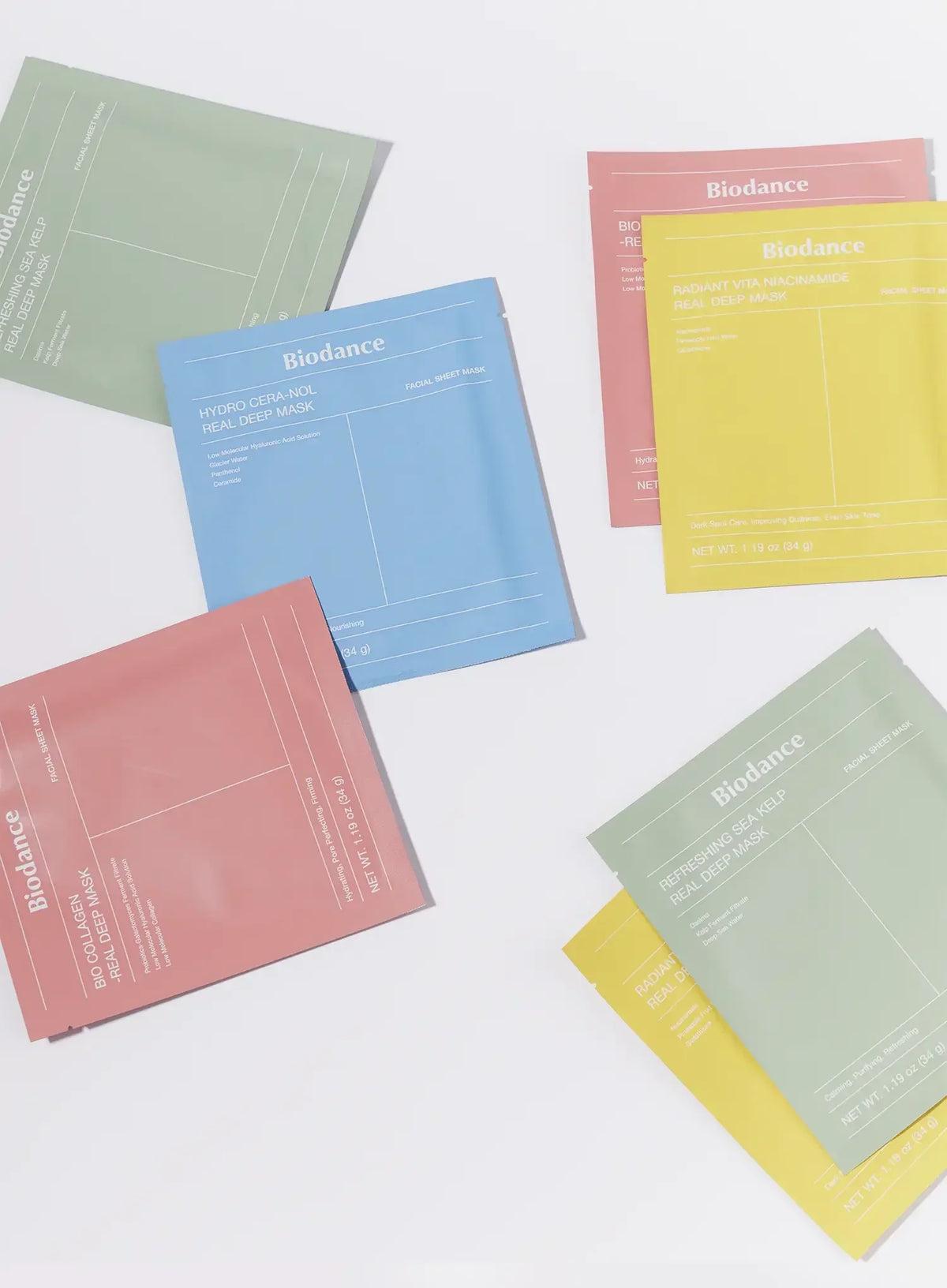 Hydro Cera-nol Real Deep Mask Set (34g*4ea)