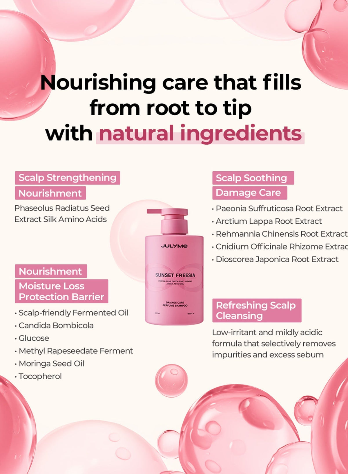 Damage Care Perfume Shampoo Full Bloom (500ml)