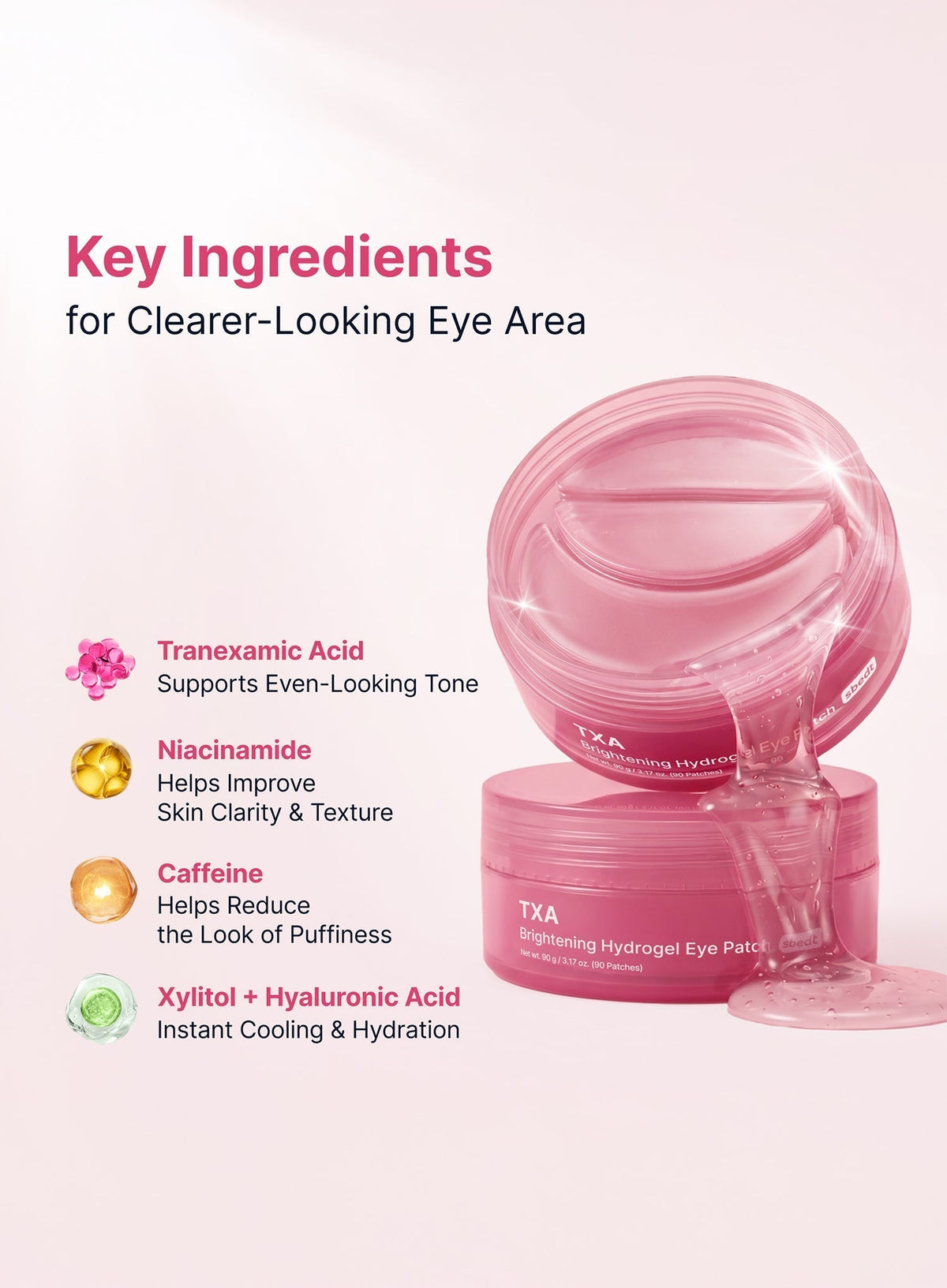 TXA 5 Brightening Hydrogel Eye Patch (90g/90patches)