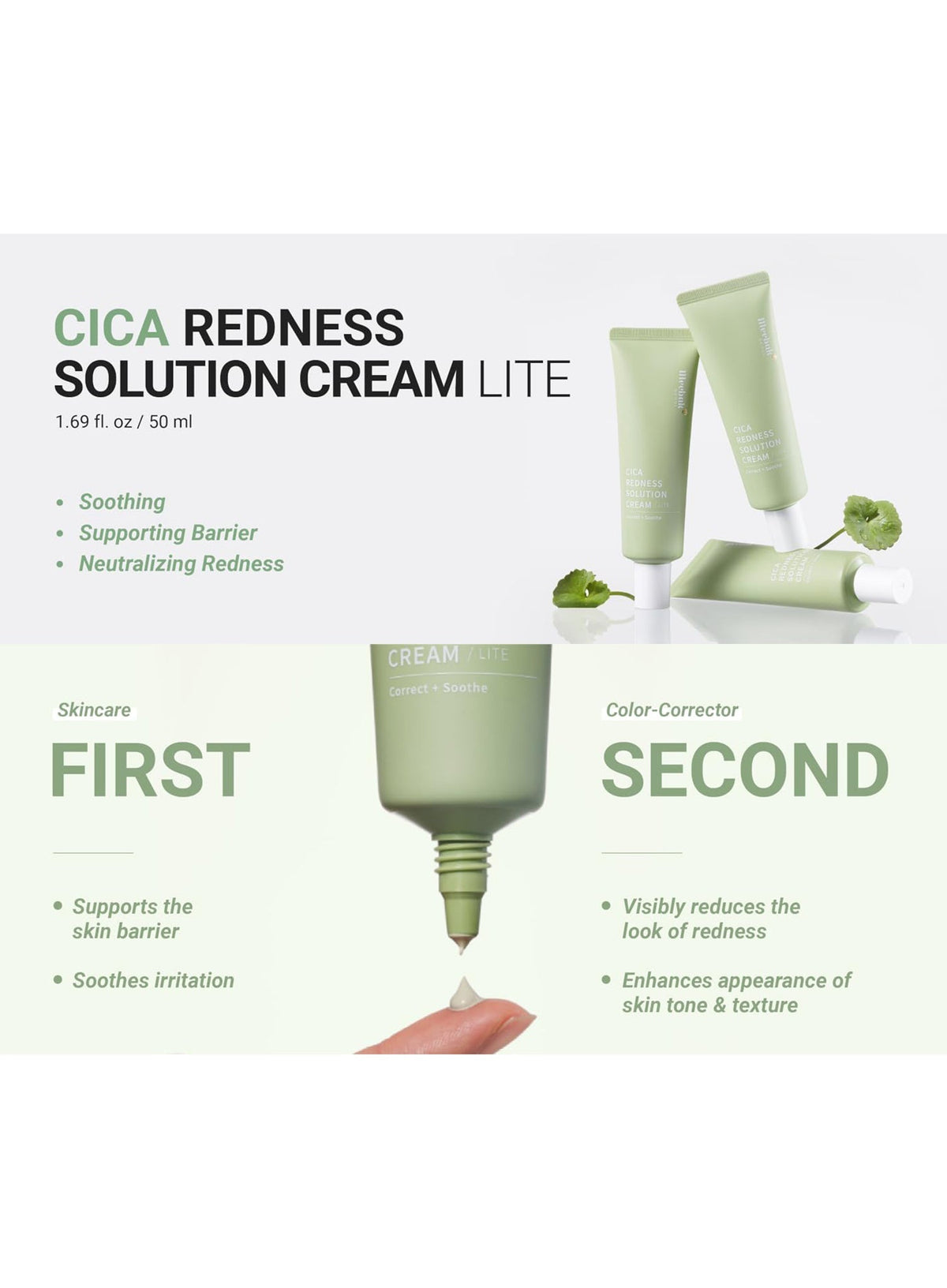 Cica Redness Solution Cream Lite Duo Set (50ml*2ea)