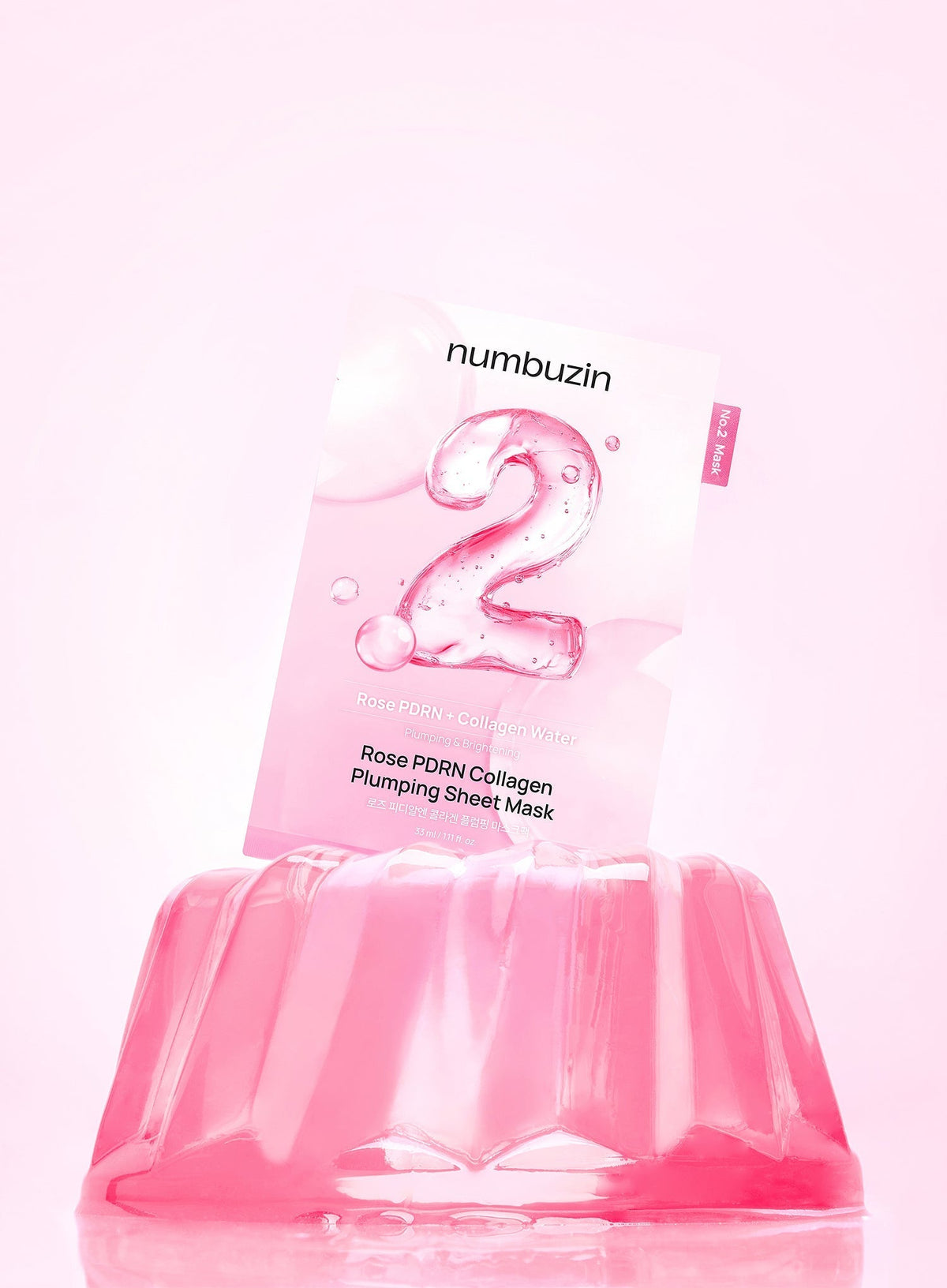 No.2 Rose PDRN Collagen Plumping Sheet Mask 10 Set (1ea / 33ml)*10ea