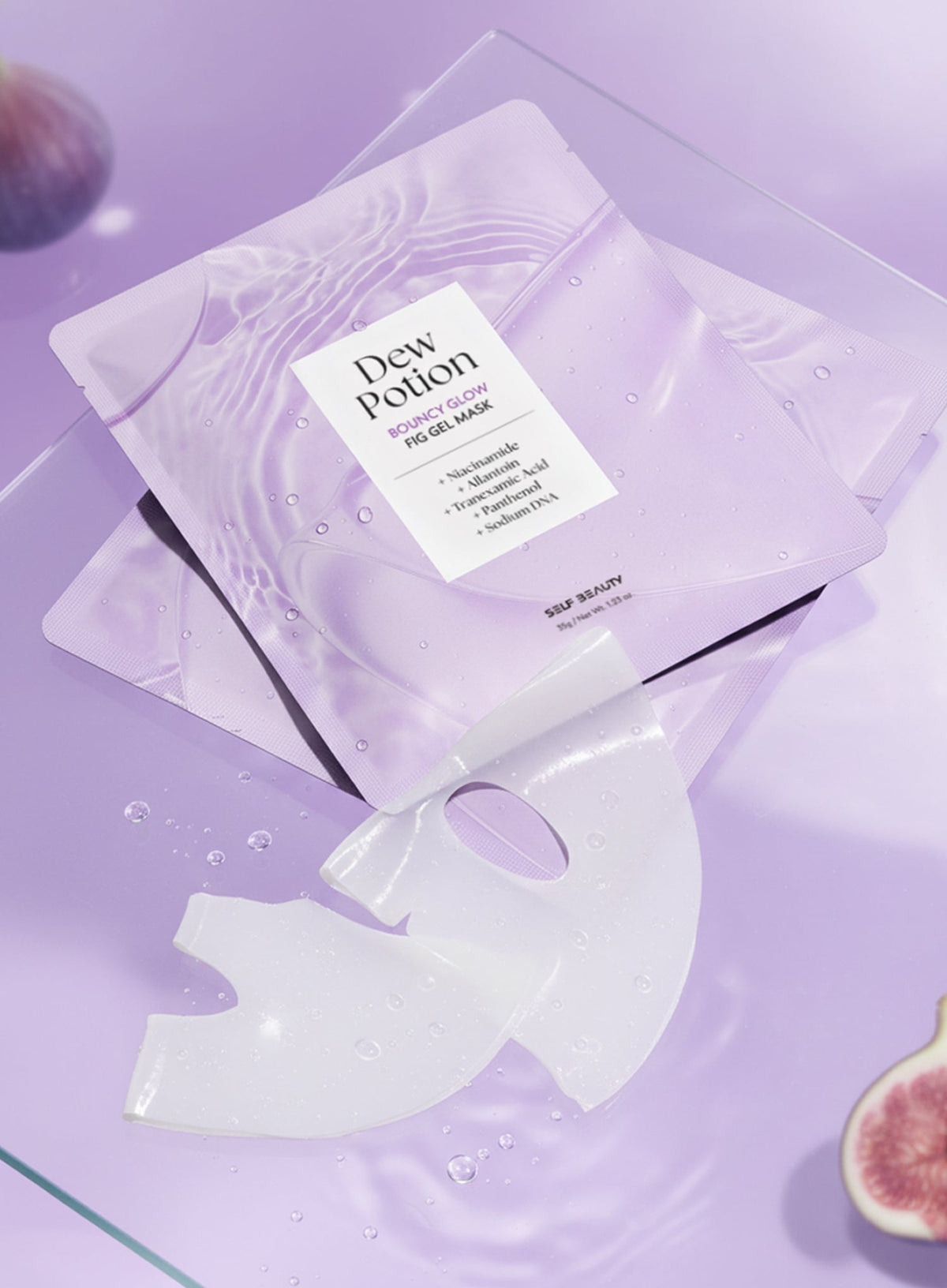 Dew Potion Bouncy Glow Fig Gel Mask (35gx4ea)