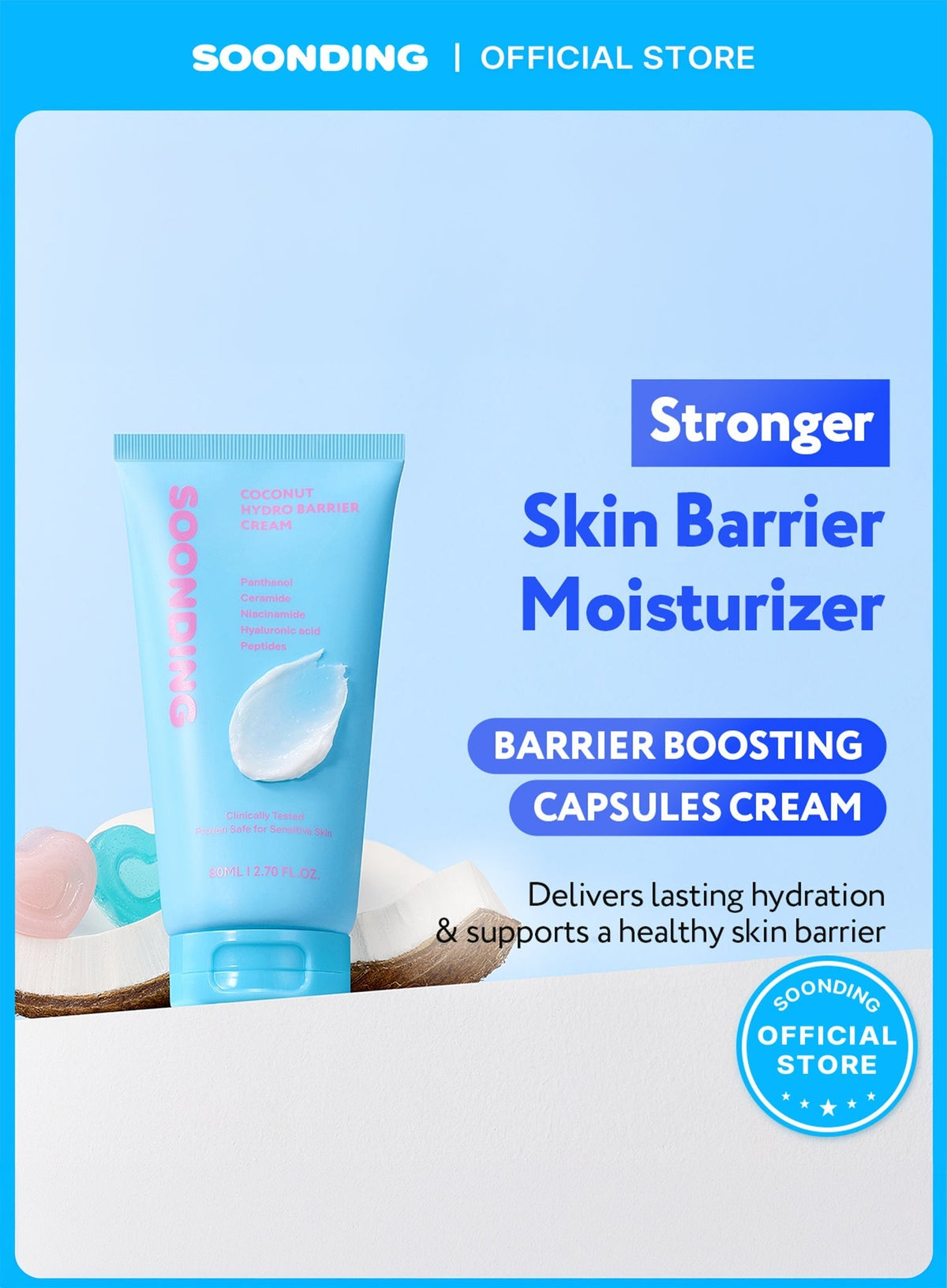 Coconut Hydro Barrier Cream (80g)