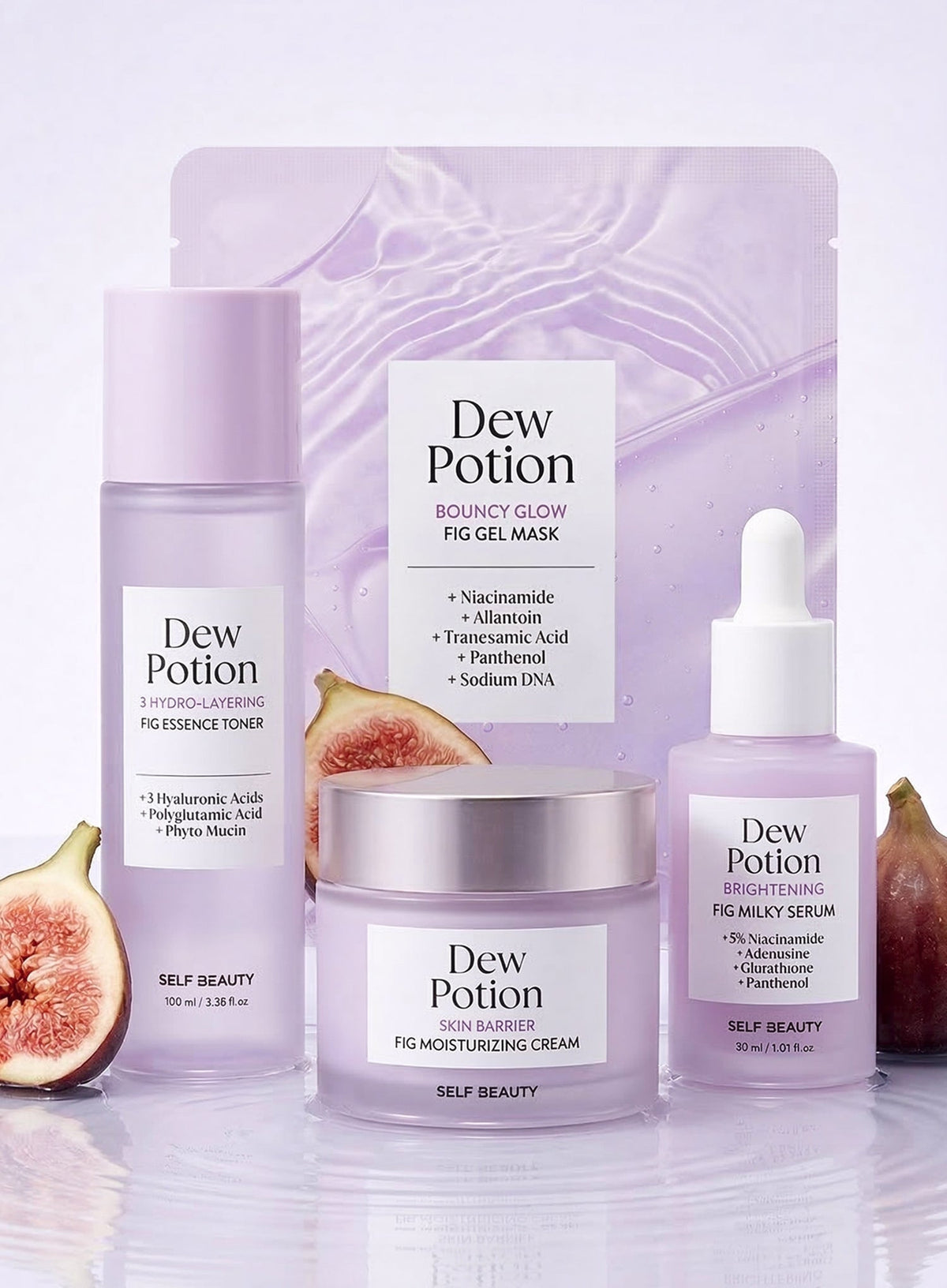 Dew Potion Bouncy Glow Fig Gel Mask (35gx4ea)