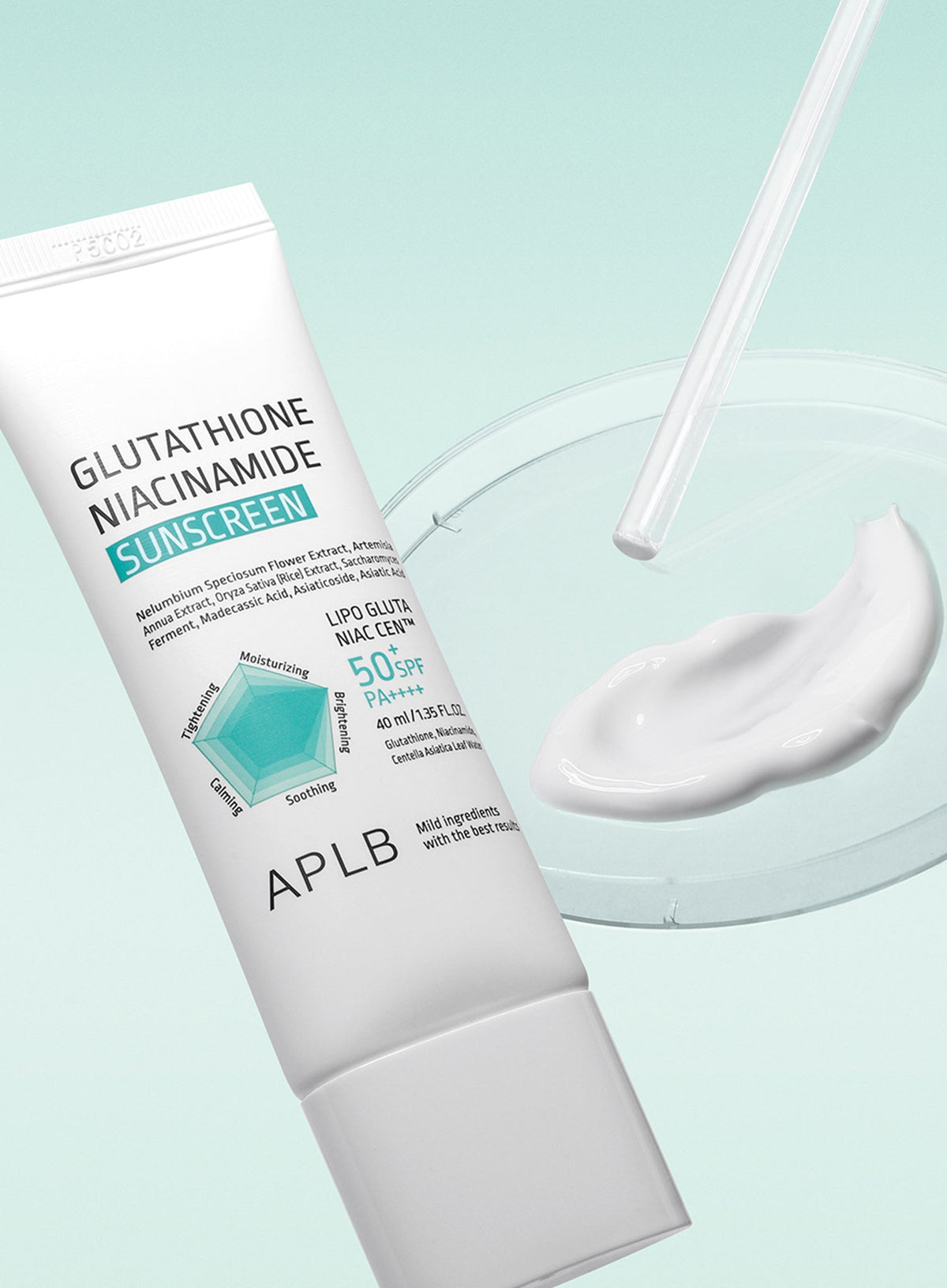 Glutathione Niacinamide Sunscreen (SPF50+ PA++++) Duo Set (40ml*2ea)