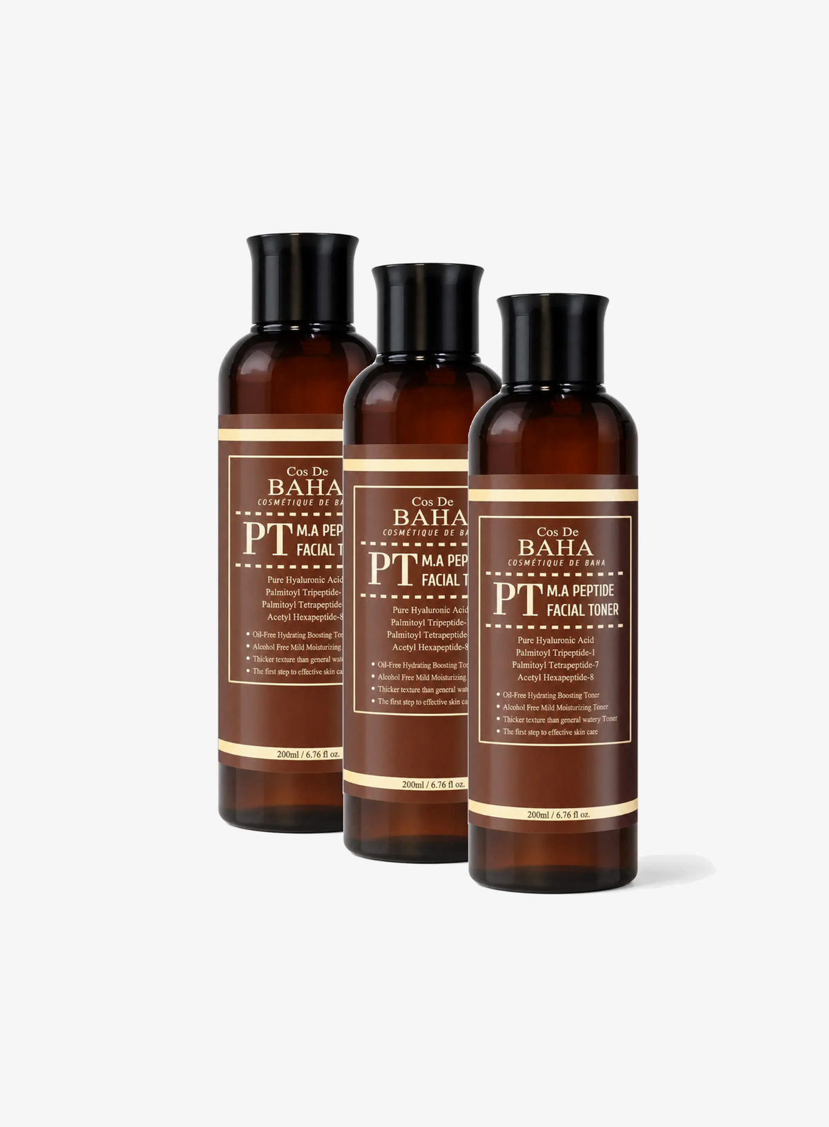 Matrixyl 3000 Argireline Peptide Hyaluronic Acid Facial Toner Trio Set (200ml*3ea) (PT)