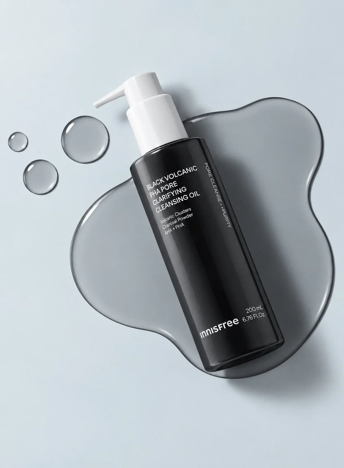 Black Volcanic PHA Pore Clarifying Cleansing Oil (200ml)