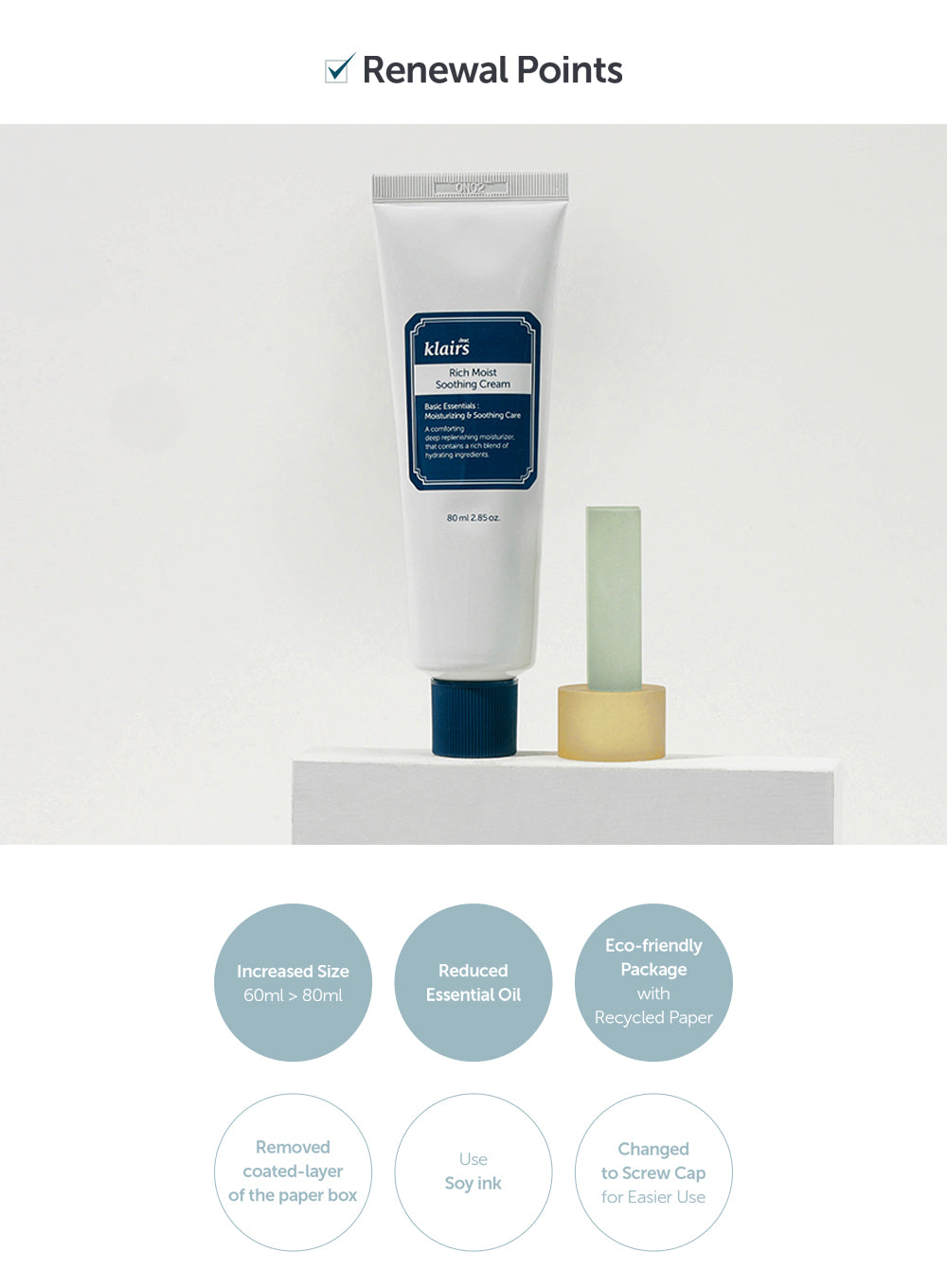 Rich Moist Soothing Cream Trio Set (80g*3ea)
