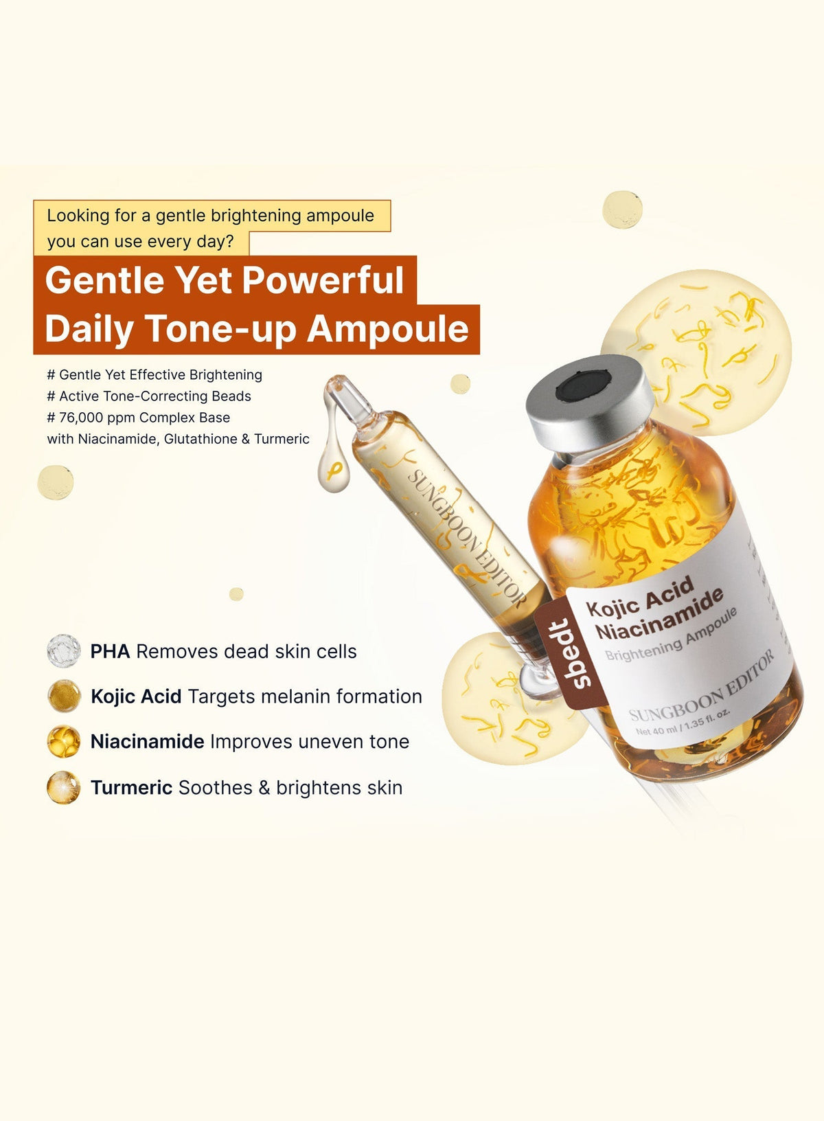 Kojic Acid Niacinamide Brightening Ampoule Duo Set (40ml*2ea)