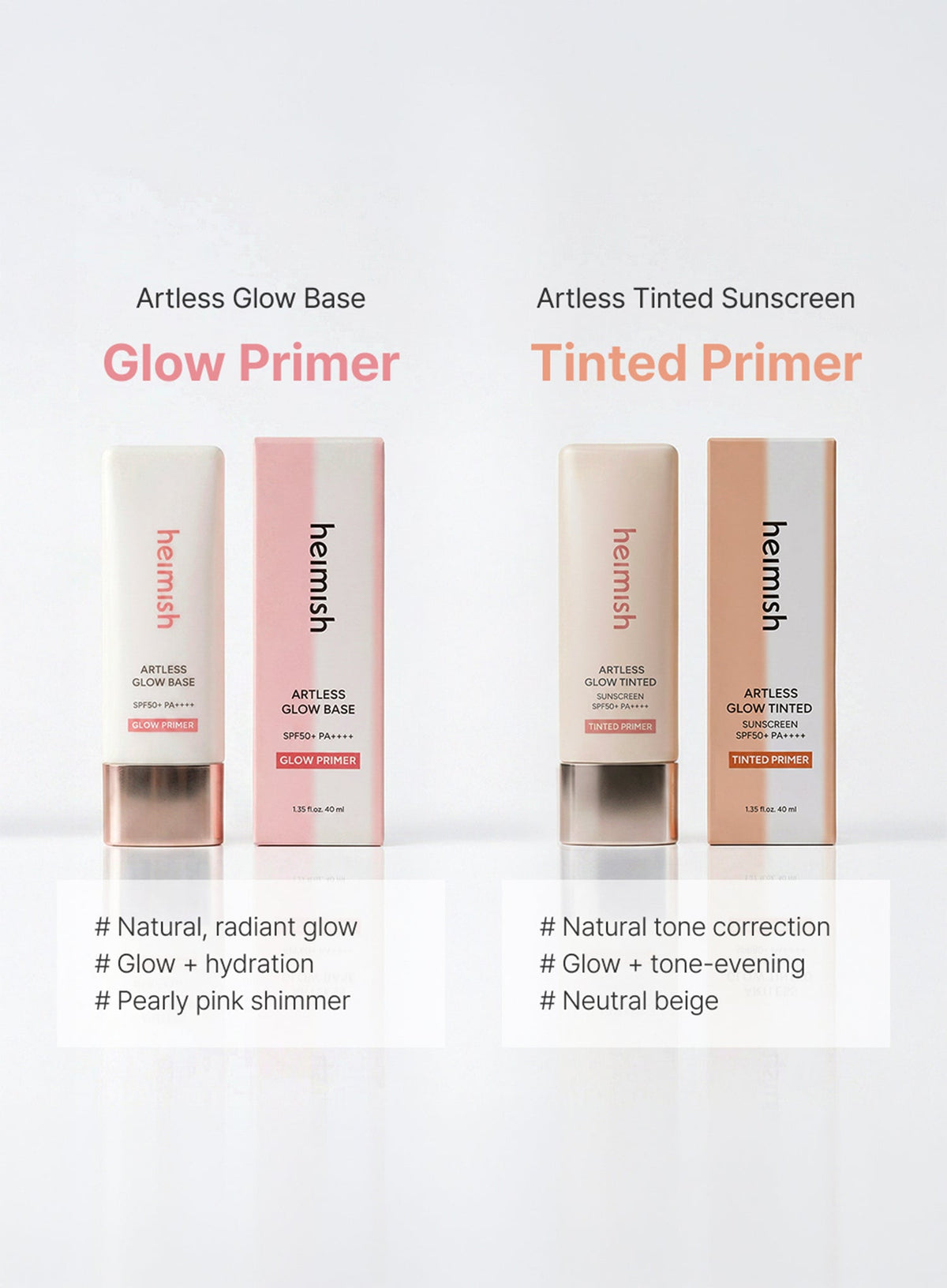 Artless Glow Base (SPF50+ PA+++) (40ml)