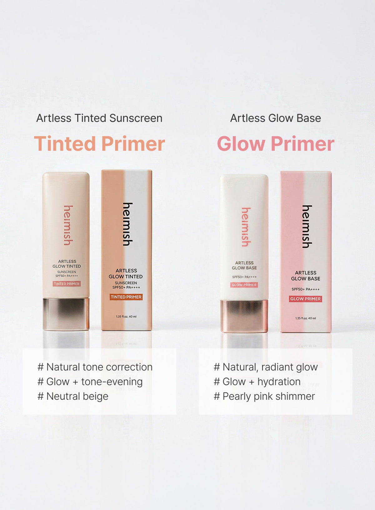 Artless Glow Tinted Sunscreen Shine Beige (SPF50+ PA+++) (40ml)