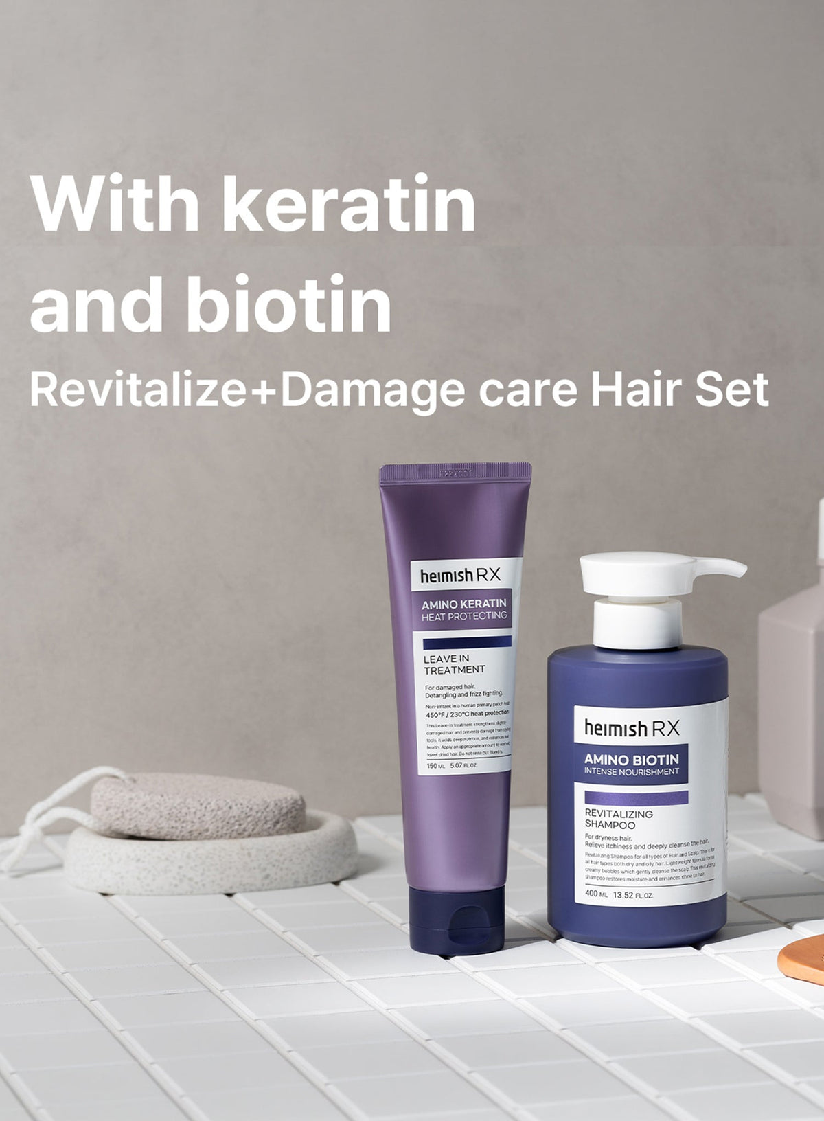 RX Amino Biotin Revitalizing Shampoo (400ml)
