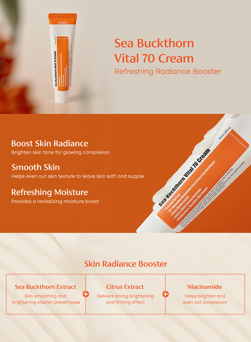 Sea Buckthorn Vital 70 Cream Duo Set (50ml*2ea)