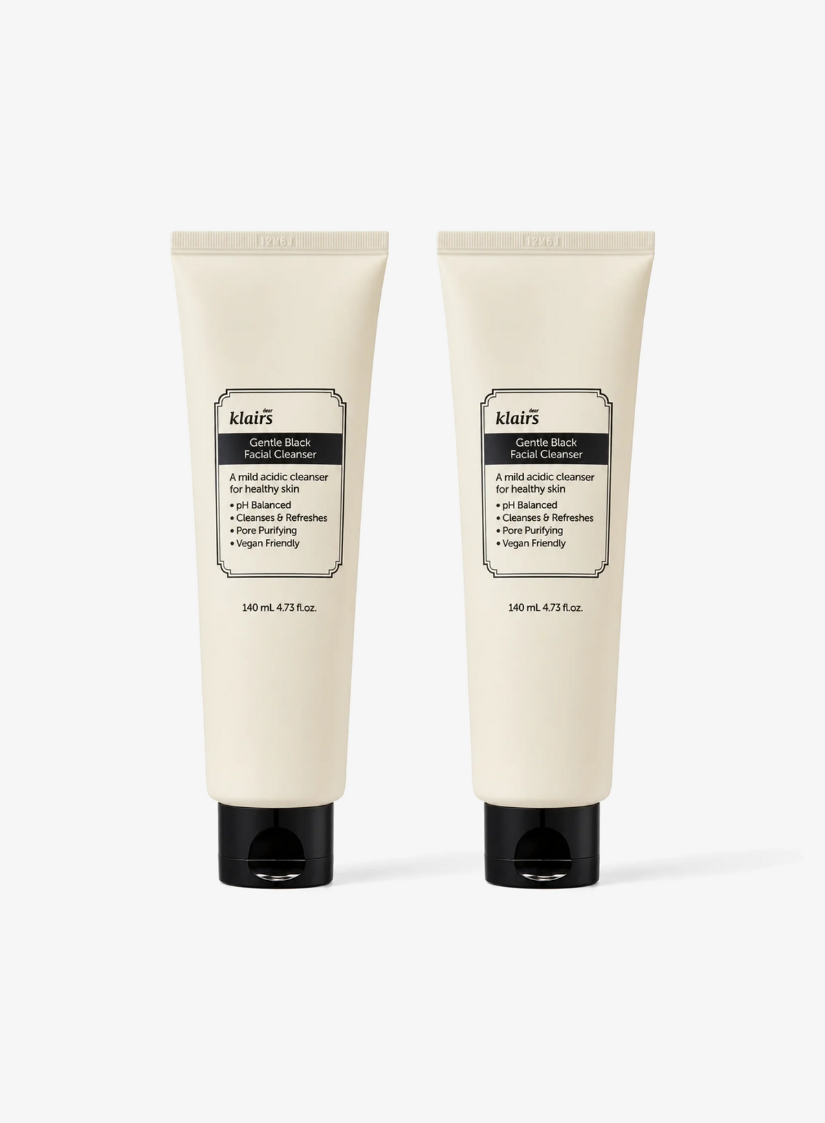 Gentle Black Facial Cleanser Duo Set (140ml*2ea)