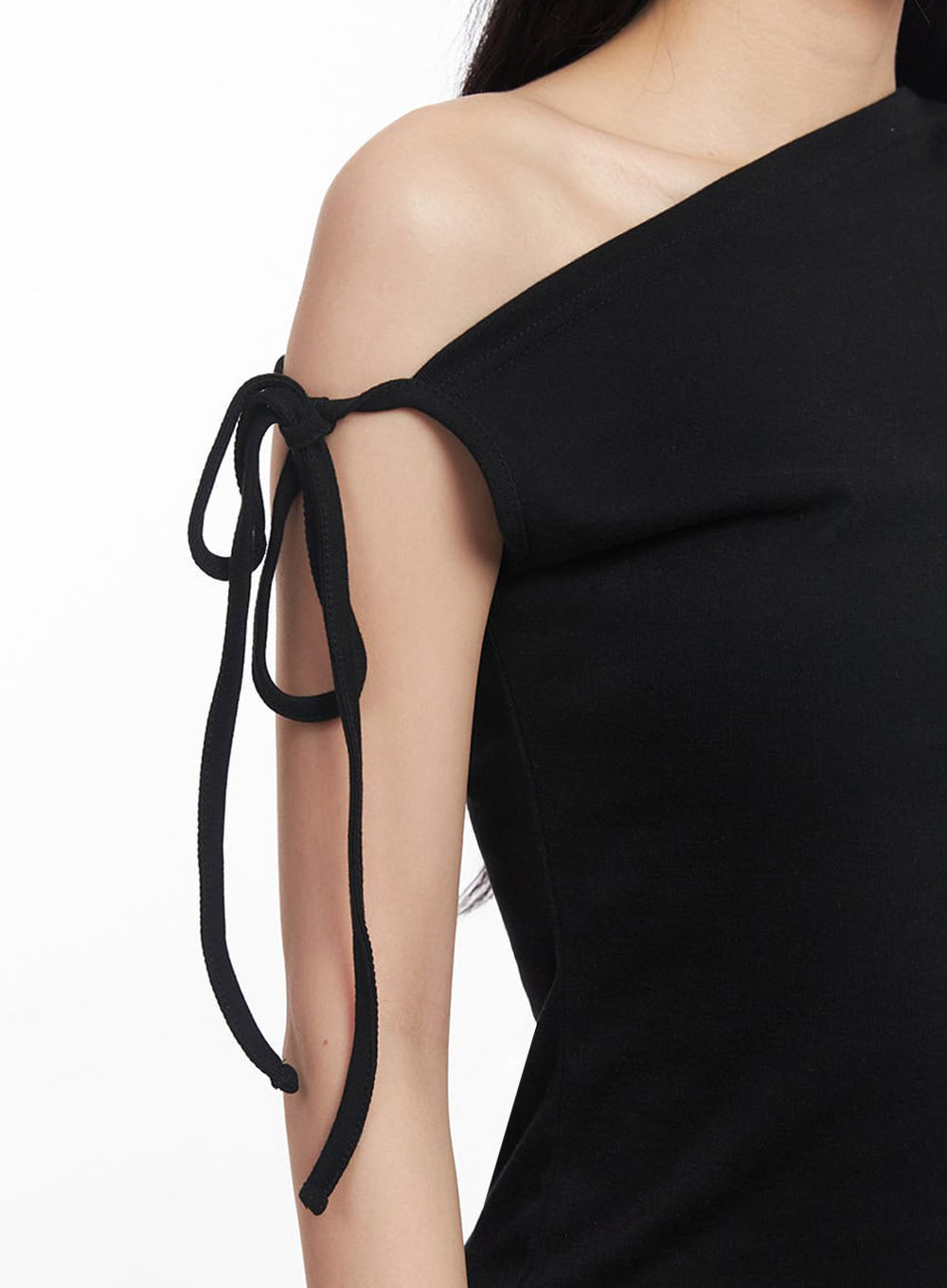 One-Shoulder Ribbon Top IY529