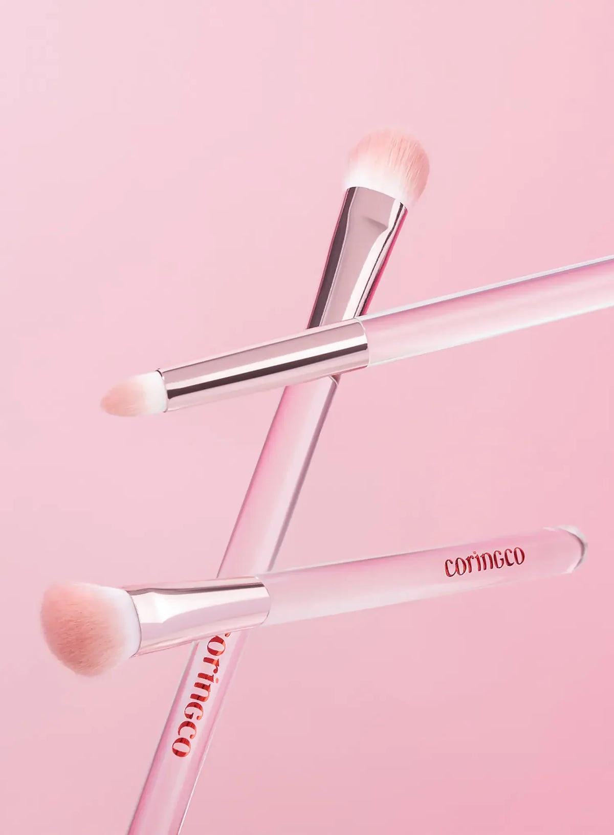 Pink Pocket Eye Brush Set