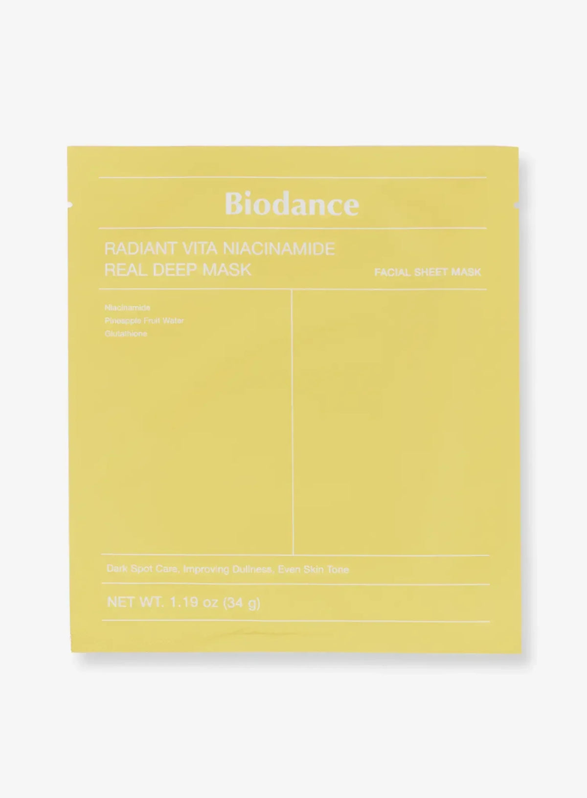 Radiant Vita Niacinamide Real Deep Mask Set (34g*4ea)