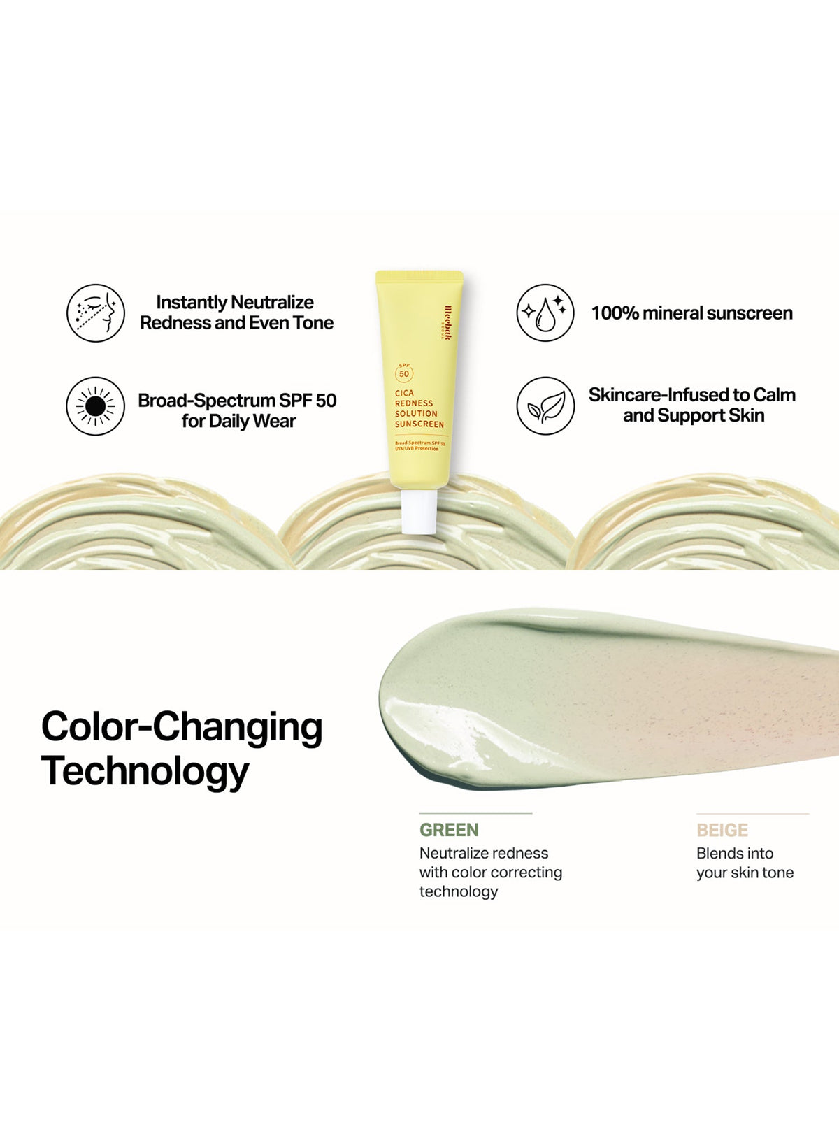 Cica Redness Solution Sunscreen (50ml)
