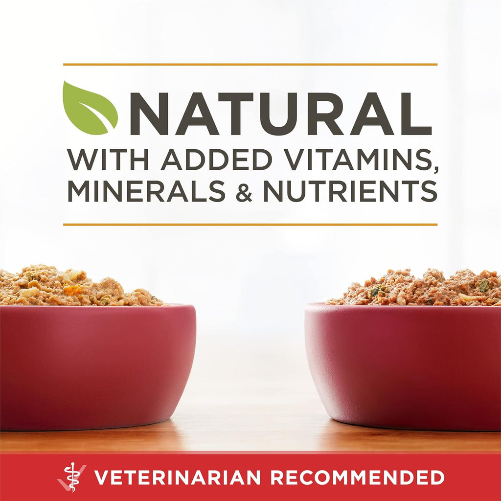 Purina ONE Wet Dog Food Variety Pack, Classic Ground, (6) 13 oz Cans | Two ground entrees, Chicken & Brown Rice and Beef & Brown Rice, with complete and balanced adult nutrition and no fillers