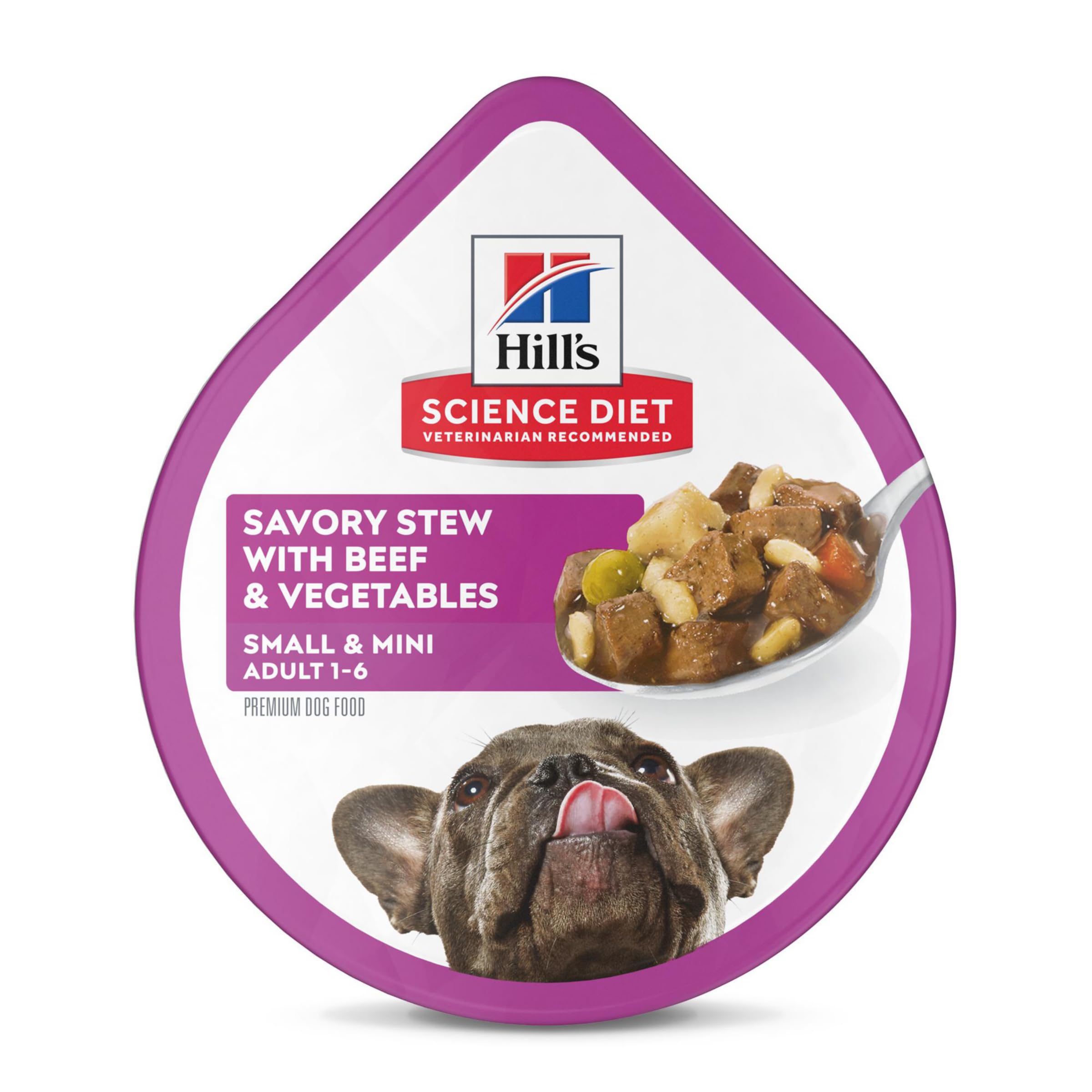 Hill's Science Diet Adult 1-6 Small & Mini Wet Dog Food Variety Pack | #1 Veterinarian Recommended, Chicken & Vegetables, Beef & Vegetables, 3.5 oz. Trays, 12-Pack