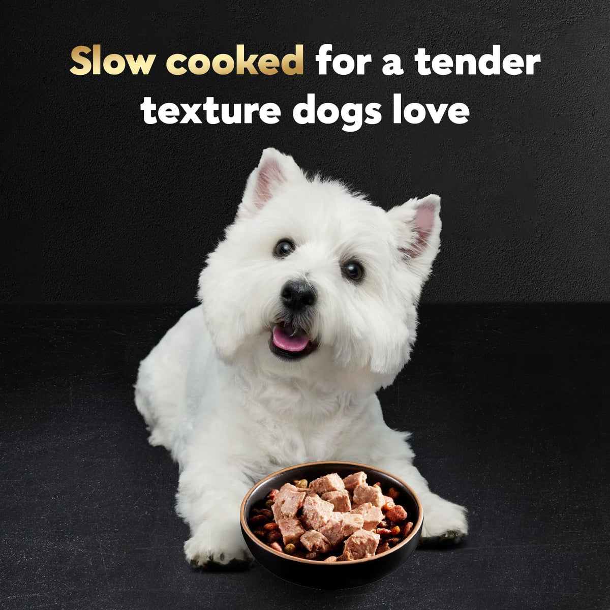 Cesar Loaf & Topper Wet Dog Food, Ham & Egg Flavor, 3.5 oz, 24 Count | Pork #1 ingredient, easy to digest, no fillers or added sugar, use as meal or food topper, easy peel trays