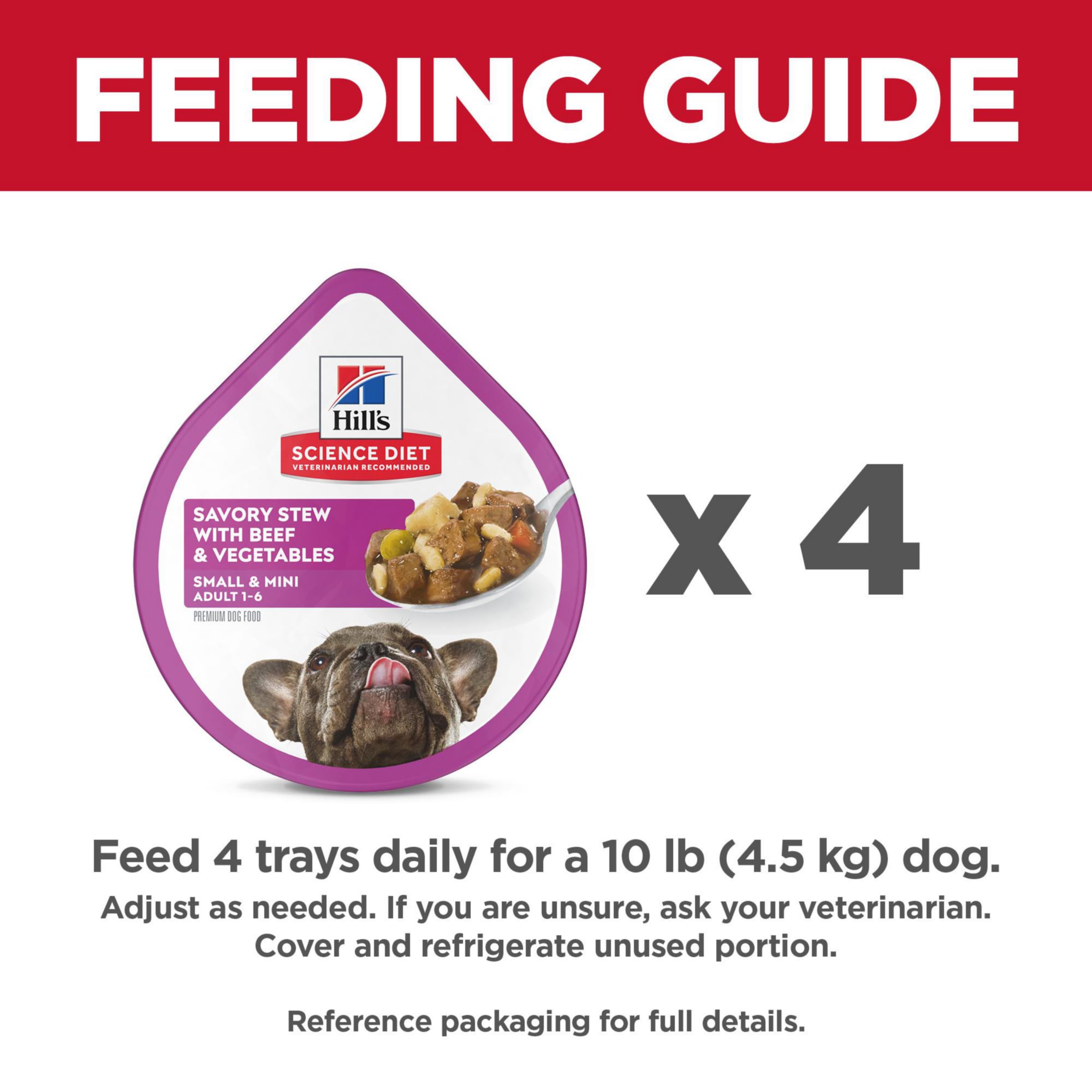 Hill's Science Diet Adult 1-6 Small & Mini Wet Dog Food Variety Pack | #1 Veterinarian Recommended, Chicken & Vegetables, Beef & Vegetables, 3.5 oz. Trays, 12-Pack