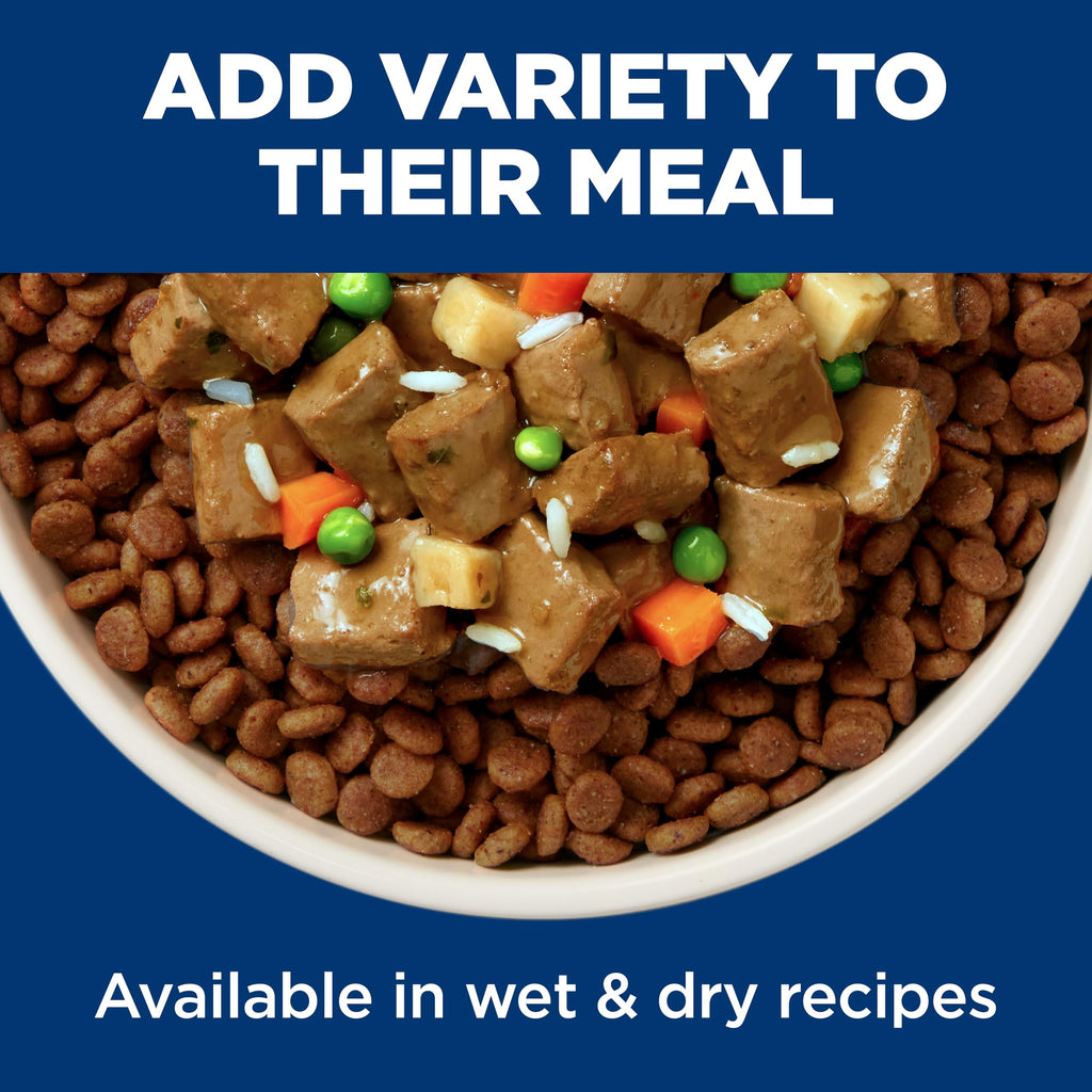 Hill's Science Diet Adult 1-6 Small & Mini Wet Dog Food Variety Pack | #1 Veterinarian Recommended, Chicken & Vegetables, Beef & Vegetables, 3.5 oz. Trays, 12-Pack