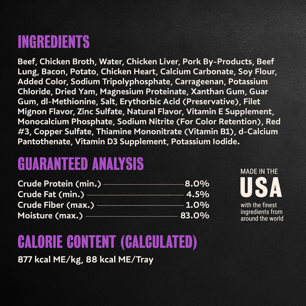 Cesar Loaf & Topper Wet Dog Food, Ham & Egg Flavor, 3.5 oz, 24 Count | Pork #1 ingredient, easy to digest, no fillers or added sugar, use as meal or food topper, easy peel trays