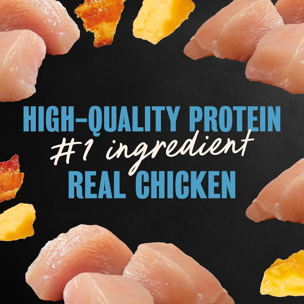 Cesar Loaf & Topper Wet Dog Food, Ham & Egg Flavor, 3.5 oz, 24 Count | Pork #1 ingredient, easy to digest, no fillers or added sugar, use as meal or food topper, easy peel trays