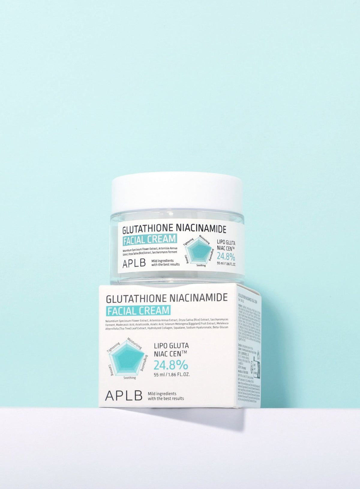 Glutathione Niacinamide Facial Cream Duo Set (55ml*2ea)