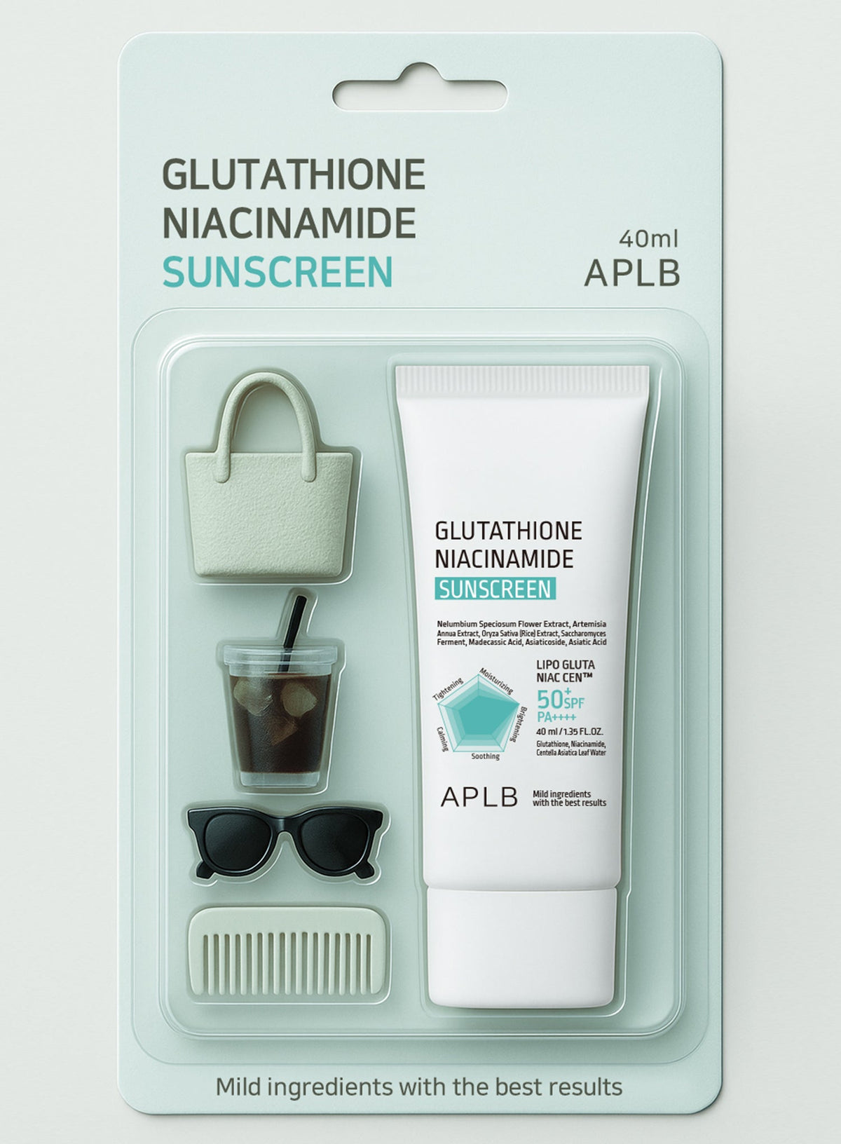 Glutathione Niacinamide Sunscreen (SPF50+ PA++++) Duo Set (40ml*2ea)