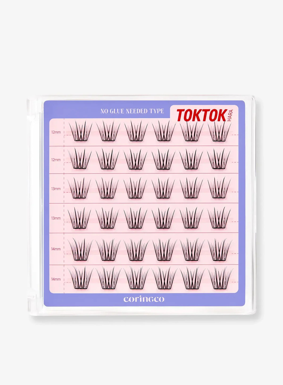 TOKTOKHARA No Glue Eyelash - Long (36pcs-54pcs)