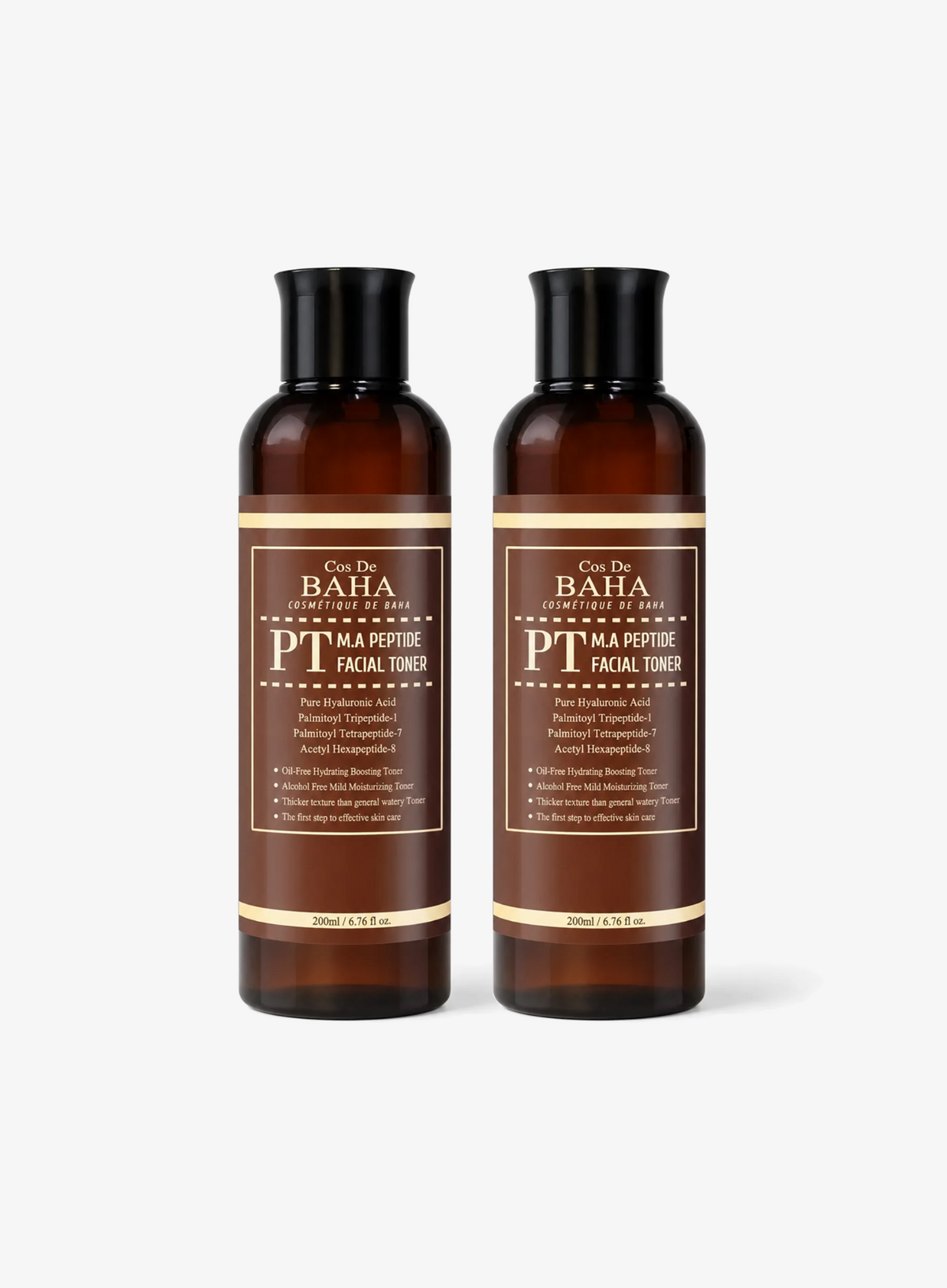Matrixyl 3000 Argireline Peptide Hyaluronic Acid Facial Toner Duo Set (200ml*2ea) (PT)
