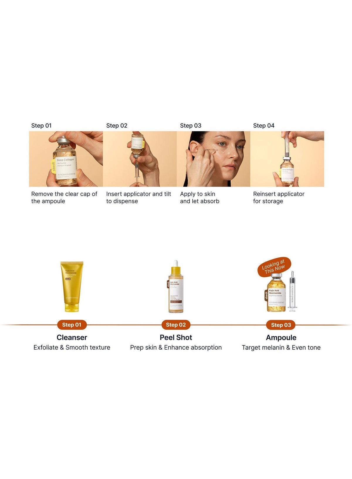 Kojic Acid Niacinamide Brightening Ampoule Duo Set (40ml*2ea)