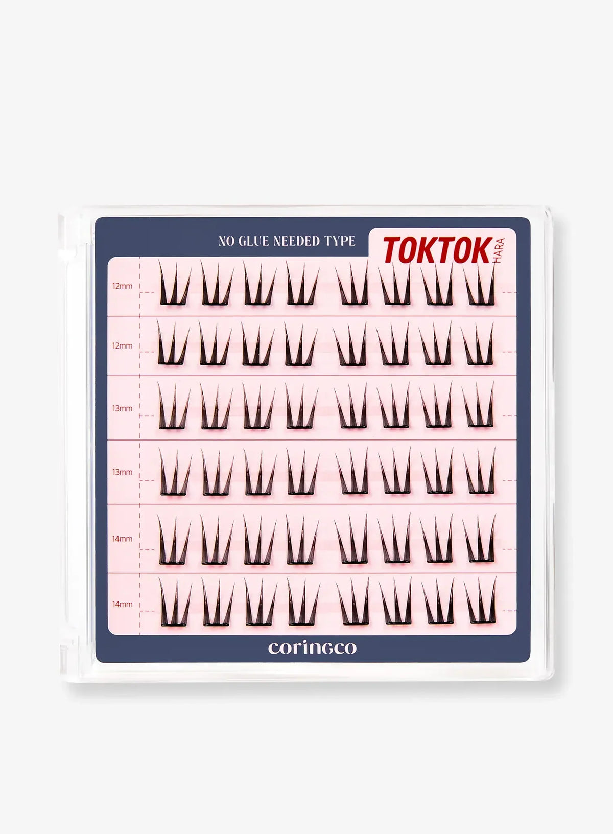 TOKTOKHARA No Glue Eyelash - Long (36pcs-54pcs)
