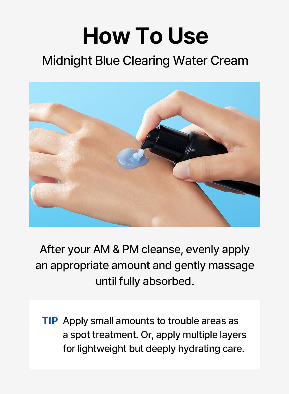 Midnight Blue Clearing Water Cream (50g)
