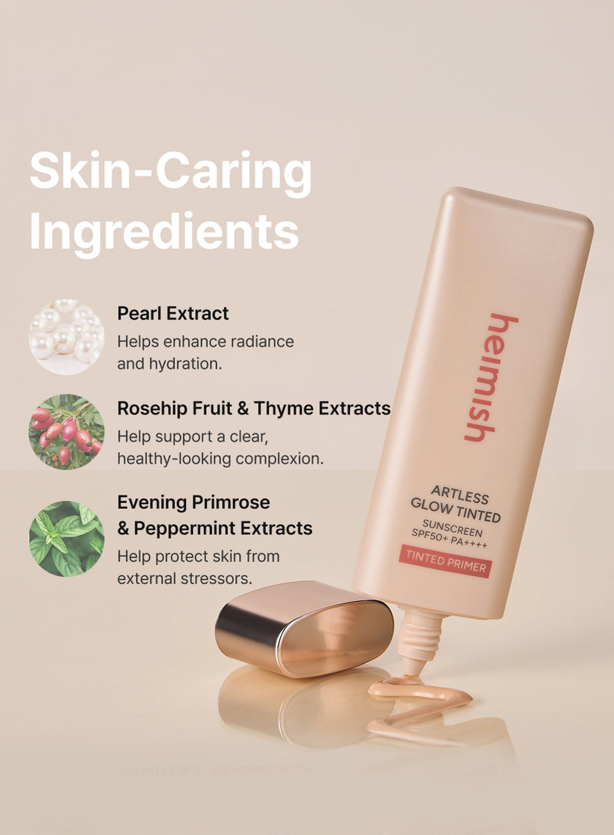 Artless Glow Tinted Sunscreen Shine Beige (SPF50+ PA+++) (40ml)