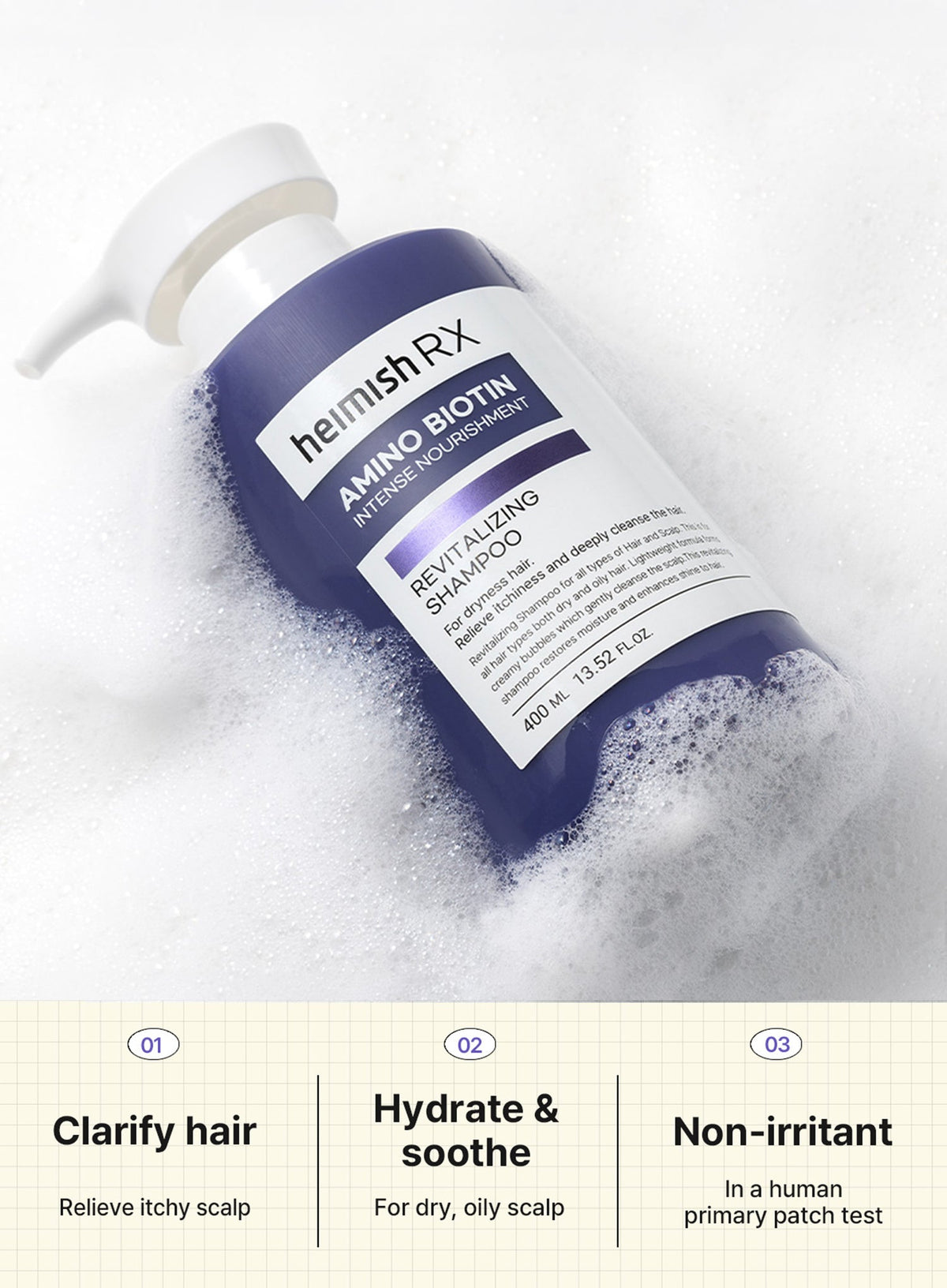 RX Amino Biotin Revitalizing Shampoo (400ml)