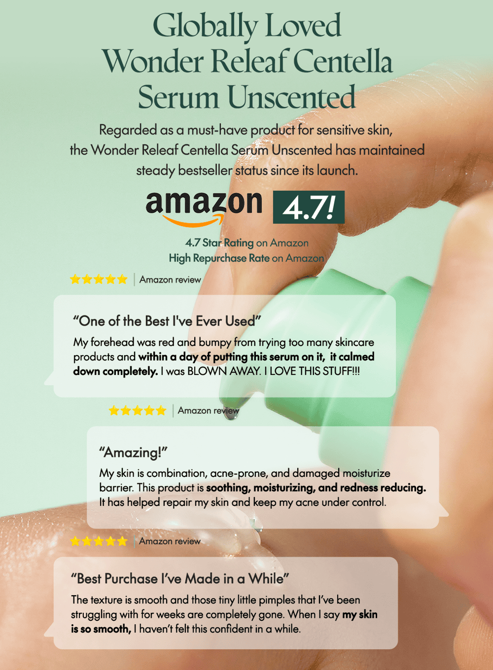 Wonder Releaf Centella Serum Unscented (mini) Trio Set (15ml*3ea)