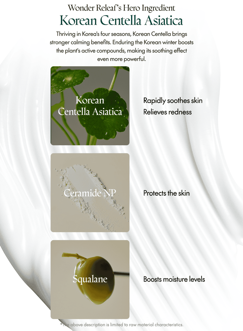 Wonder Releaf Centella Cream Unscented (mini) Trio Set (15ml*3ea)