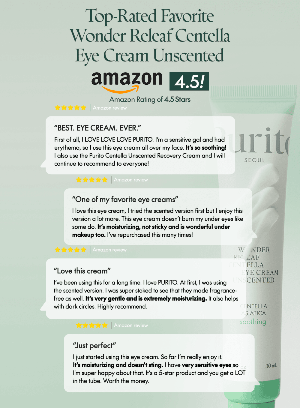 Wonder Releaf Centella Eye Cream Unscented Trio Set (30ml*3ea)