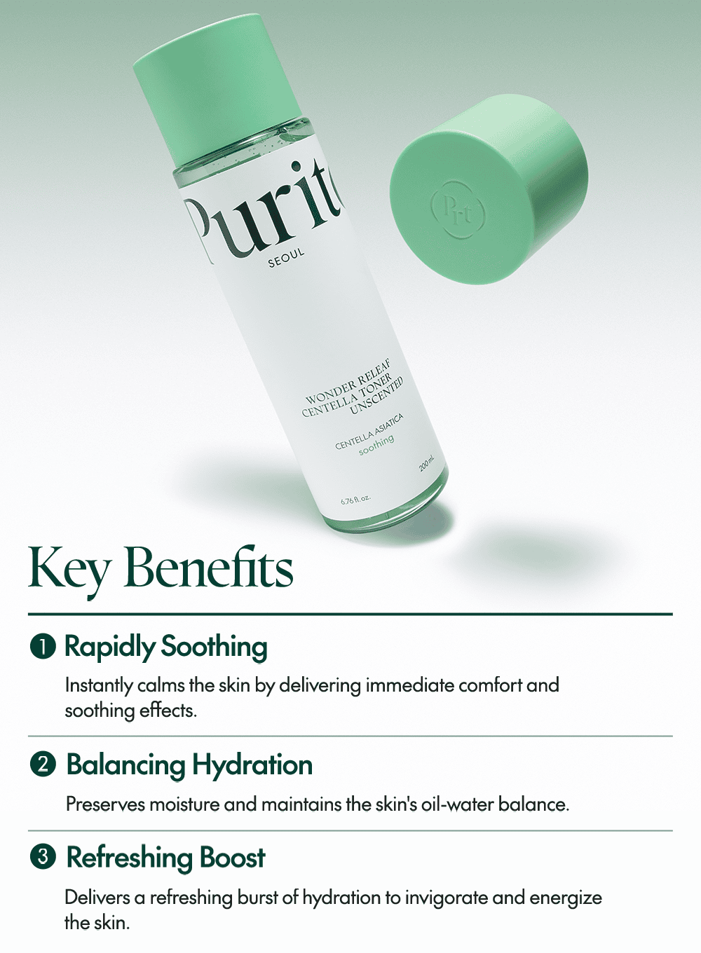 Wonder Releaf Centella Toner Unscented (200ml)