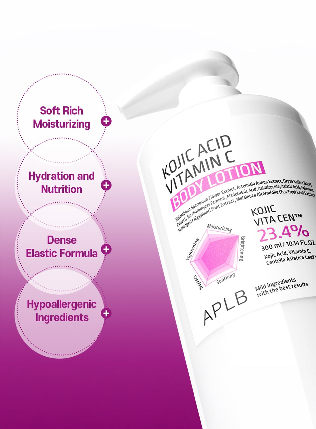 Kojic Acid & Glutathione Body Lotion Duo Set (300ml *2ea)